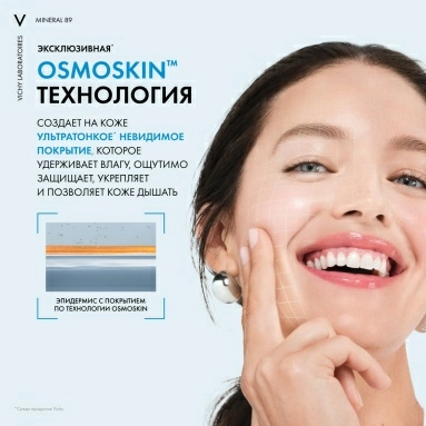 Vichy Крем интенсивно увлажняющий 100ч для сухой кожи "Mineral 89", 50 мл