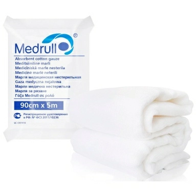 Марля нестерильная Medrull размер 5м х 90см