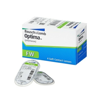 Линзы контактные мягкие Optima FW (polymacon) r8,7 -5,5D ,1 штука