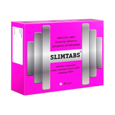 Слимтабс Синефрин и Альфа-липовая кислота таблетки №30