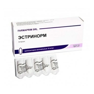 Эстринорм суппозитории вагинальные 0,5мг №5х3
