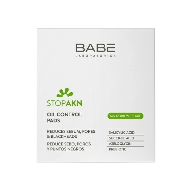"LABORATORIOS BABE" STOP AKN Тонизирующие диски для лица Контроль жирности и сужение пор / STOP AKN OIL CONTROL PADS 60 шт