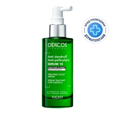VICHY Dercos Technique Интенсивная сыворотка для кожи головы против перхоти Serum 10 90 мл