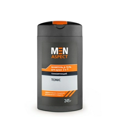 MODUM MEN ASPECT Шампунь & Гель для душа 2 в 1 Тонизирующий, 245 г
