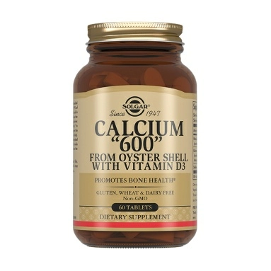 Solgar Кальций 600 из раковин устриц с витамином D3, БАД таблетки №60