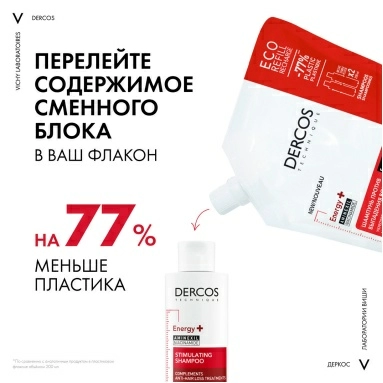 Vichy Dercos Technique Шампунь против выпадения волос "Energy+", 500 мл