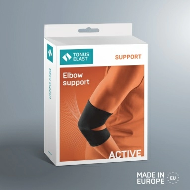 Бандаж ELAST 0211 на локтевой сустав (Черный размер 1)