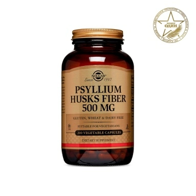 Solgar Псиллиум, пищевые волокна 500 мг, БАД капсулы №200