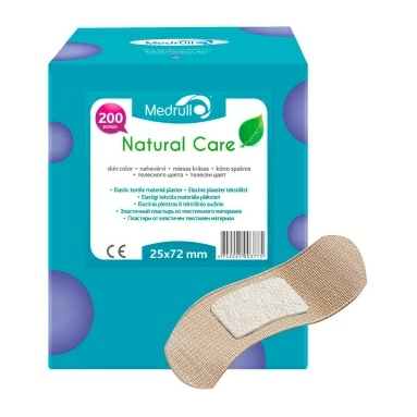 Пластыри Medrull "Natural Care" №200 (25х72мм)