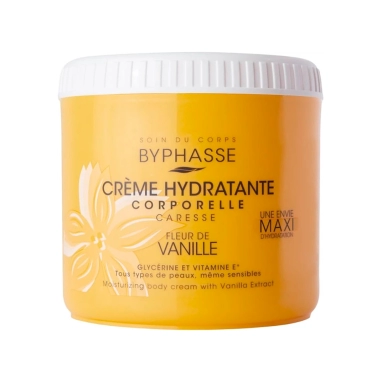 BYPHASSE Увлажняющий крем для тела с экстрактом ванили, 500 мл