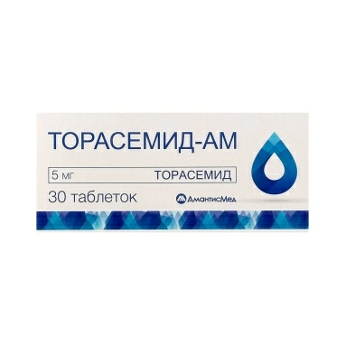 Торасемид-АМ таблетки 5 мг №10х3