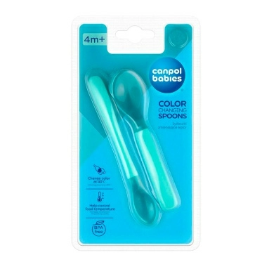 Canpol babies Набор ложек, меняющие цвет, 2 шт, Арт.9/581_tur