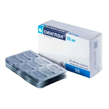 Синглон табл. покр. плен.об. 10мг в блист.в уп №7х4