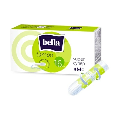 bella tampo Тампоны женские гигиенические "комфорт и надежность" super/супер (для умеренных и обильных выделений) 16 шт