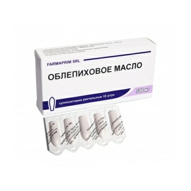 Облепиховое масло суппозитории ректальные 500мг №5х2