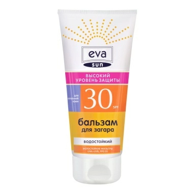EVA SUN Бальзам для загара, высокий уровень защиты SPF 30, 200 мл