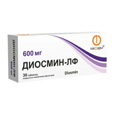 Диосмин-ЛФ таблетки п/о 600мг №10х3