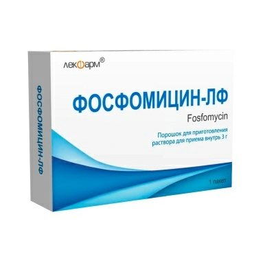 Фосфомицин-ЛФ порошок для приготовления раствора для приема внутрь 3г в пакетах №1
