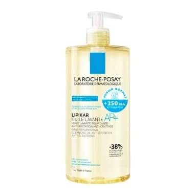 LA ROCHE POSAY Lipikar Ap+ Oil / Липикар АП+ Масло липидовосполняющее смягчающее для ванны и душа 1000 мл