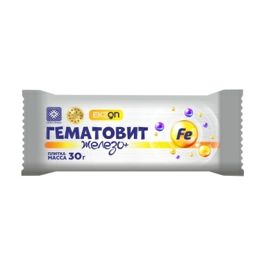 Гематовит железо + плитка 30г