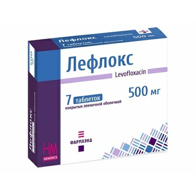 Лефлокс таблетки п/о 750мг №7