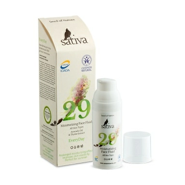 SATIVA Крем-флюид для лица увлажняющий для всех типов кожи №29, 50мл