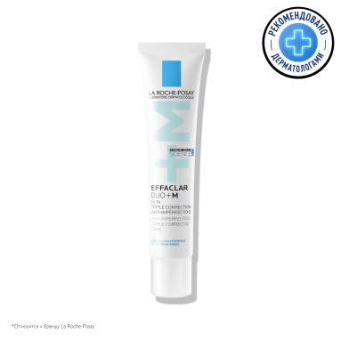 LA ROCHE-POSAY EFFACLAR DUO+M Тройной корректирующий крем-гель для проблемной кожи, 40 мл