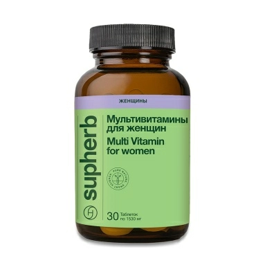 Supherb Мультивитамины для женщин, БАД таблетки №30