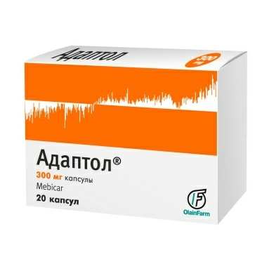 Адаптол капсулы 300мг №10х2