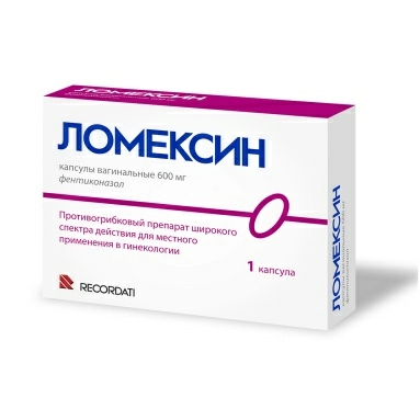 Ломексин капсулы вагинальные 600мг №1х1
