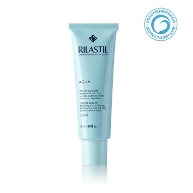 Rilastil AQUA Лежер увлажняющий и восстанавливающий баланс крем, 50 мл