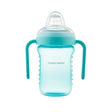 Canpol babies Поильник 56/605 (непроливающий, с силиконовым носиком, 9+, голубой) 220 мл