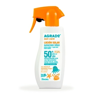AGRADO Детский солнцезащитный лосьон SPF50+ / Sunscreen Lotion SPF50+ KIDS, 250мл