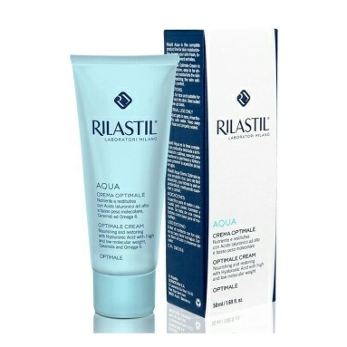 Rilastil AQUA Оптималь питательный и восстанавливающий крем для лица, 50 мл