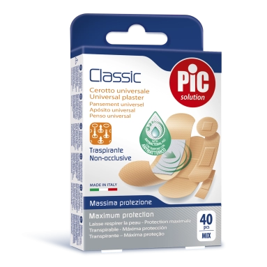 Пластырь Classic универс. с антибакт подуш, набор, мм: 25х72; 19x72; 9,5х38; 16х57; диам 22,5; № 40