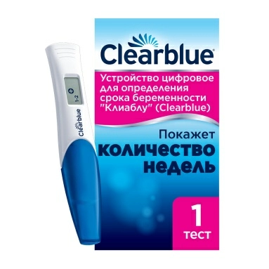 Устройство цифровое для определения срока беременности "Клиаблу" (Clearblue) - 1 шт. в упаковке