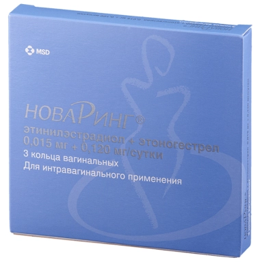 Новаринг кольцо вагинальное 0,12мг/0,015мг в сутки №1
