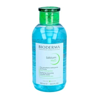 Bioderma Вода мицеллярная Sebium H2O 500 мл (с помпой)