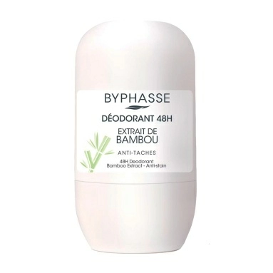 BYPHASSE Шариковый дезодорант-антиперспирант Bamboo Extract 48H с экстрактом бамбука, 50 мл