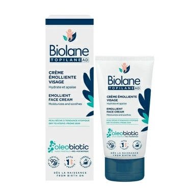 BIOLANE TOPILANE AD CREME VISAGE EMOLIENTE/ BIOLANE TOPILANE Детский смягчающий крем для лица 50 мл