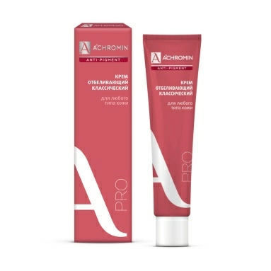 ACHROMIN Крем отбеливающий классический с УФ фильтрами для
любого типа кожи 45мл