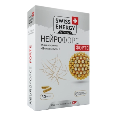 Swiss Energy Нейрофорс Форте, БАД капсулы с длительным высвобождением действующих веществ №30