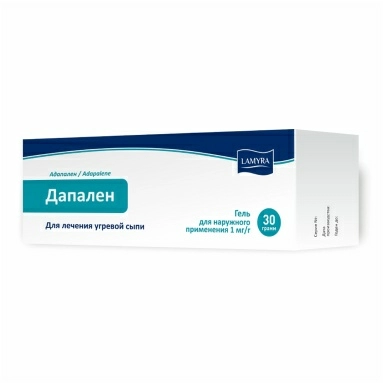 Дапален гель д/нар.прим. 1мг/г в тубах 30г в уп. №1