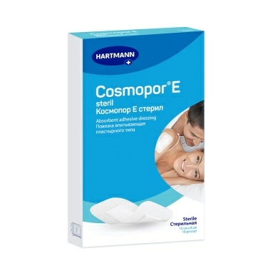 Повязка впитывающая пластырн.типа Cosmopor Е steril 15*8 см №10