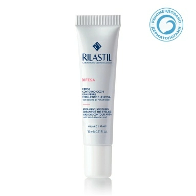Rilastil DIFESA Смягчающий, успокаивающий крем для век и контура глаз 15 мл