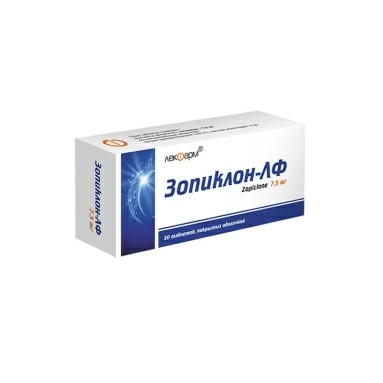 Зопиклон-ЛФ таблетки п/о 7,5 мг №10х3