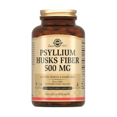 Solgar Псиллиум, пищевые волокна 500 мг, БАД капсулы №200