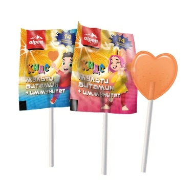 Alpen Well Леденцы Мультивитамин + Иммунитет, БАД на палочках №100