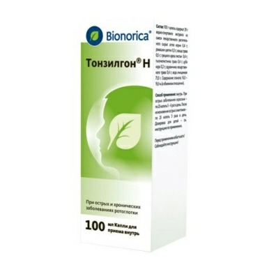 Тонзилгон Н капли для приема внутрь 100мл №1