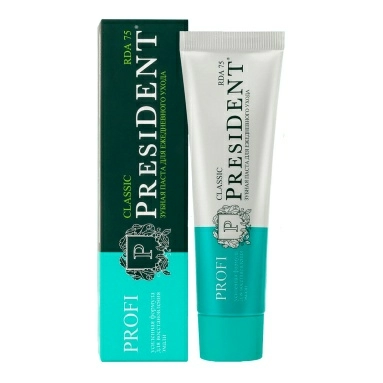 PRESIDENT PROFI Зубная паста Classic (75 RDA), 50 мл